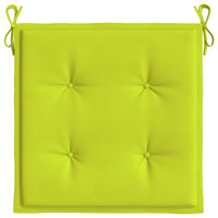 Cuscini per Sedia 4 pz Verde Intenso 40x40x4 cm Tessuto Oxford 314027