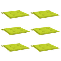 Cuscini per Sedia 6 pz Verde Intenso 40x40x4 cm Tessuto Oxford