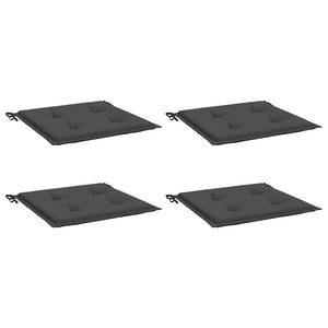Cuscini per Sedia 4 pz Antracite 50x50x3 cm in Tessuto Oxford 314038