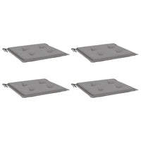 Cuscini per Sedia 4 pz Grigi 50x50x3 cm in Tessuto Oxford 314040