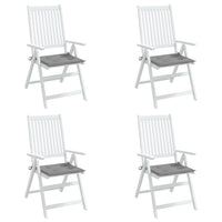 Cuscini per Sedia 4 pz Grigi 50x50x3 cm in Tessuto Oxford 314040