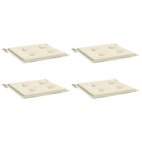 Cuscini per Sedia 4 pz Crema 50x50x3 cm in Tessuto Oxford 314042