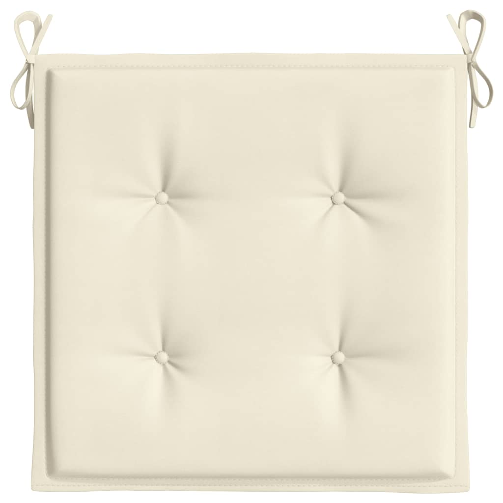 Cuscini per Sedia 6 pz Crema 50x50x3 cm in Tessuto Oxford 314043