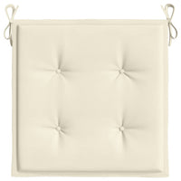 Cuscini per Sedia 6 pz Crema 50x50x3 cm in Tessuto Oxford 314043
