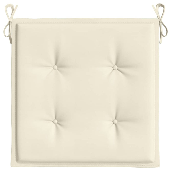 Cuscini per Sedia 6 pz Crema 50x50x3 cm in Tessuto Oxford 314043