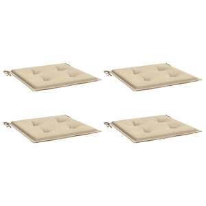 Cuscini per Sedia 2 pz Beige 50x50x4 cm in Tessuto Oxfor4