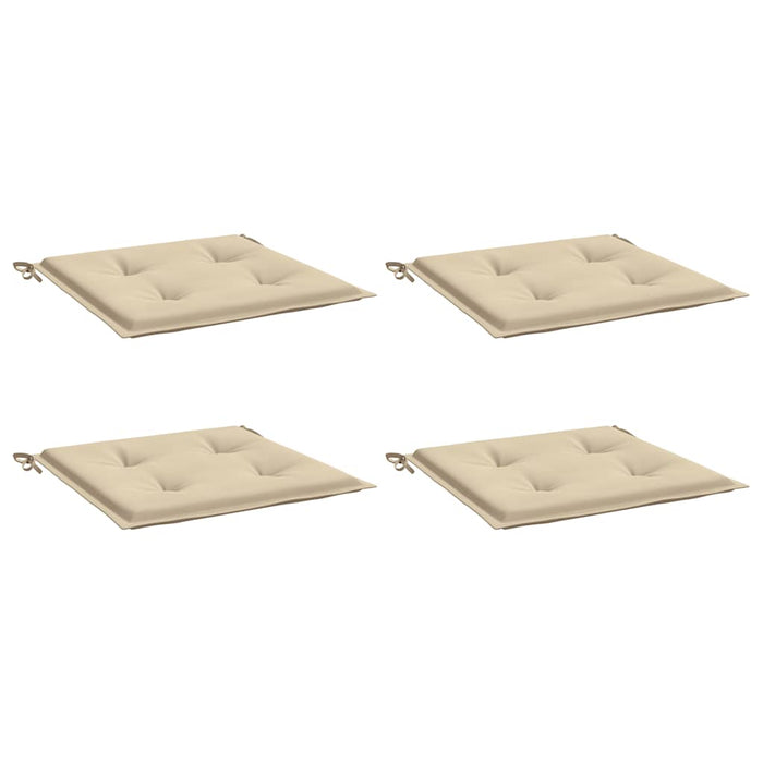 Cuscini per Sedia 2 pz Beige 50x50x4 cm in Tessuto Oxfor4