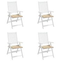 Cuscini per Sedia 2 pz Beige 50x50x3 cm in Tessuto Oxfor4 314044