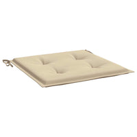 Cuscini per Sedie da Giardino 6 pz Beige 50x50x3 cm in Tessuto