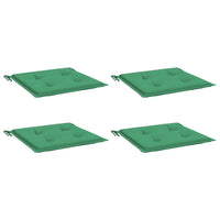 Cuscini per Sedia 4 pz Verdi 50x50x3 cm in Tessuto Oxford 314048