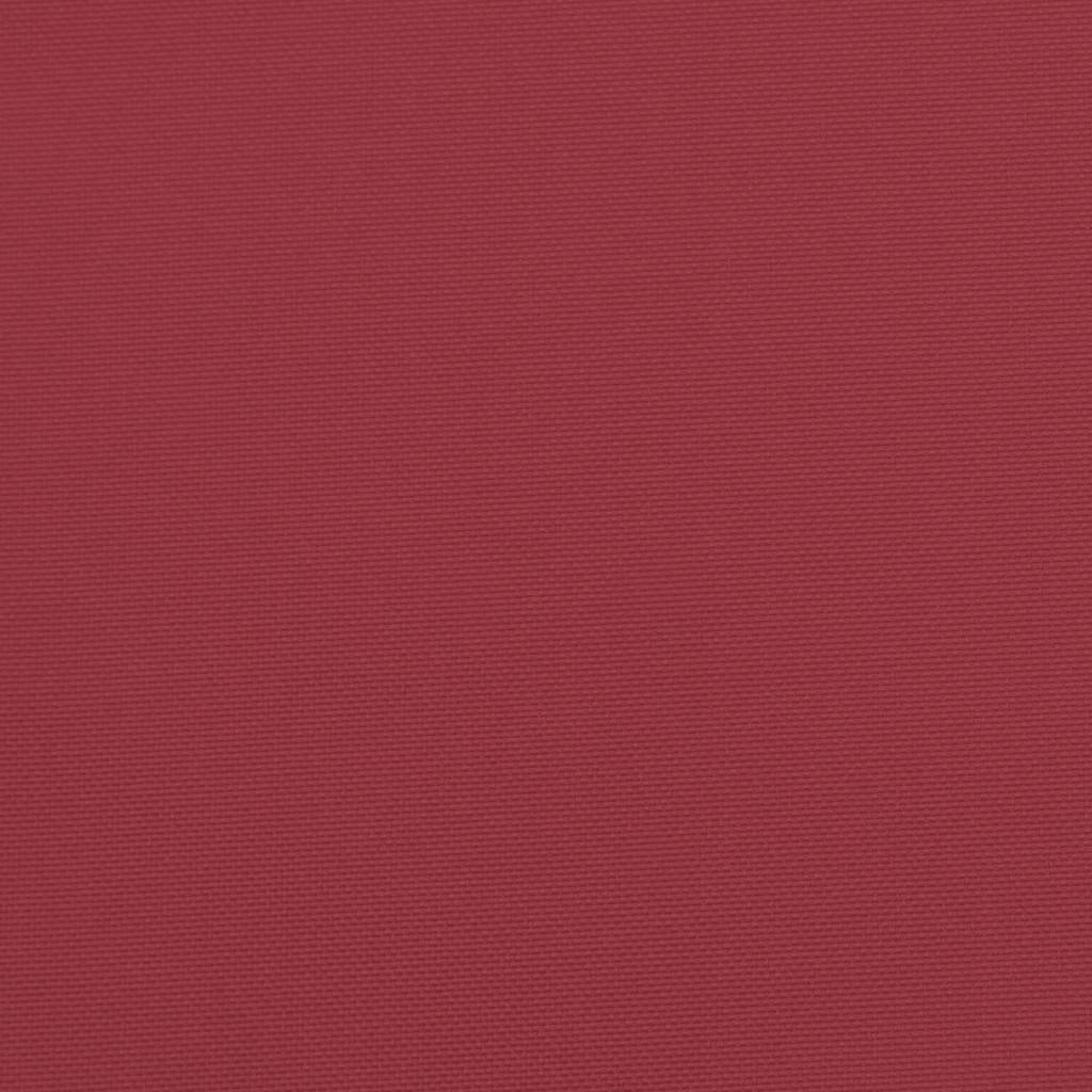 Cuscini per Sedia 2 pz Rosso Vino 50x50x4 cm in Tessuto Oxford 314056