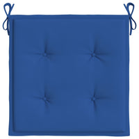 Cuscini per Sedia 2 pz Blu Reale 50x50x4 cm in Tessuto Oxford 314059