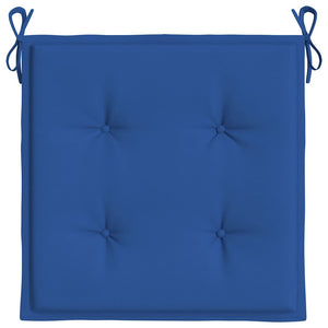 Cuscini per Sedia 2 pz Blu Reale 50x50x4 cm in Tessuto Oxford 314059