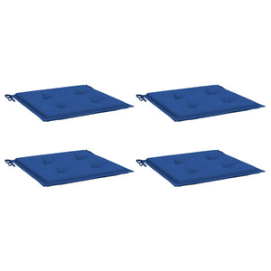 Cuscini per Sedia 4 pz Blu Reale 50x50x3 cm in Tessuto Oxford 314060