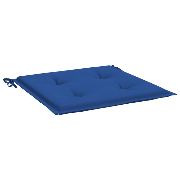 Cuscini per Sedie da Giardino 6 pz Blu Reale 50x50x3 cm Tessuto cod mxl 68118