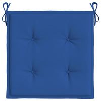 Cuscini per Sedie da Giardino 6 pz Blu Reale 50x50x3 cm Tessuto cod mxl 68118