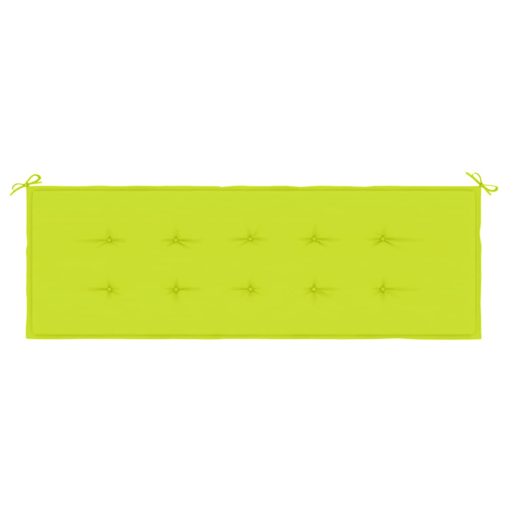 Cuscino per Panca Verde Brillante 150x50x3 cm in Tessuto Oxford 314088