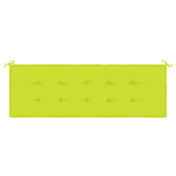 Cuscino per Panca Verde Brillante 150x50x3 cm in Tessuto Oxford 314088