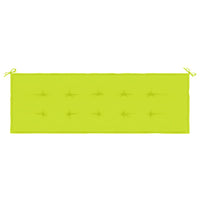 Cuscino per Panca Verde Brillante 150x50x3 cm in Tessuto Oxford
