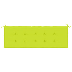 Cuscino per Panca Verde Brillante 150x50x3 cm in Tessuto Oxford