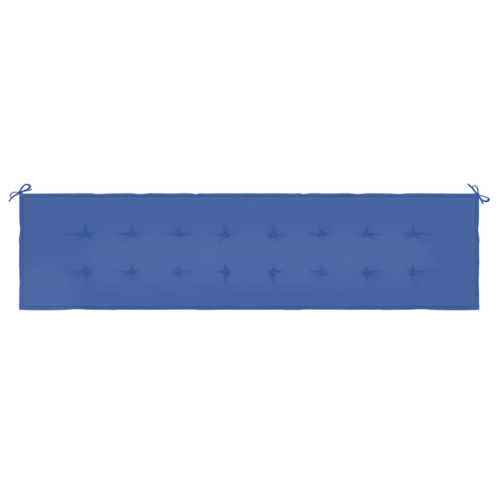 Cuscino per Panca Blu Reale 200x50x4 cm in Tessuto Oxford 314099