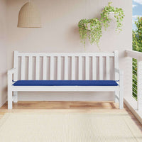 Cuscino per Panca Blu Reale 200x50x4 cm in Tessuto Oxford