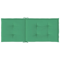 Cuscini per Sedie 6 pz Verdi 120x50x3 cm in Tessuto 314109