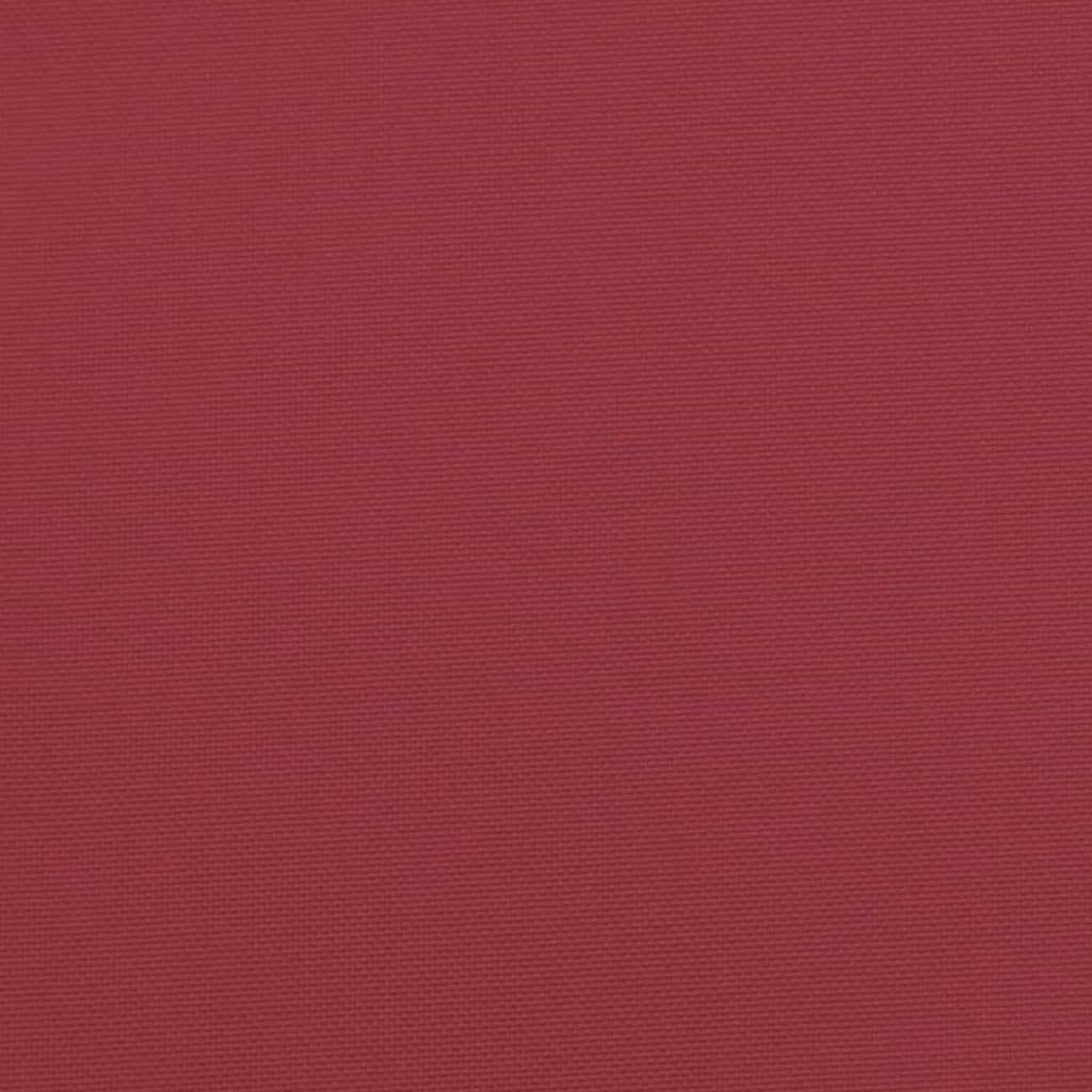 Cuscini per Sedie 4 pz Rosso Vino 120x50x3 cm in Tessuto 314114