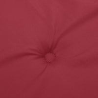 Cuscini per Sedie 6 pz Rosso Vino 120x50x3 cm in Tessuto 314115