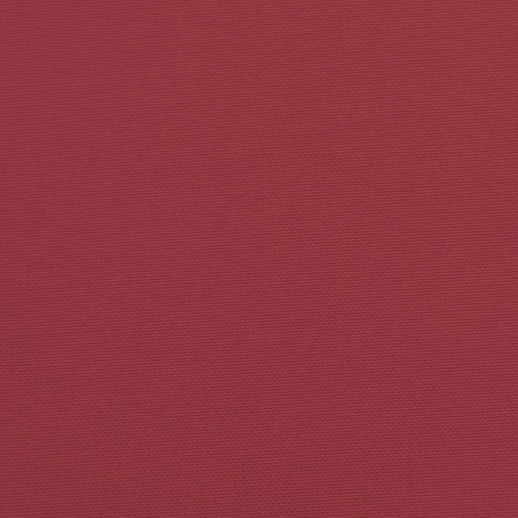 Cuscini per Sedie 6 pz Rosso Vino 120x50x3 cm in Tessuto 314115
