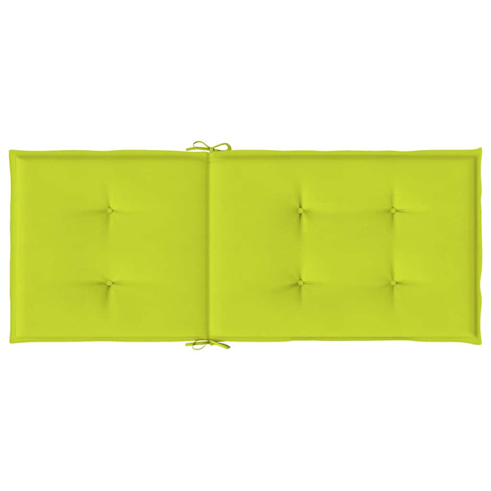 Cuscini per Sedie 2 pz Verdi 120x50x3 cm in Tessuto 314119