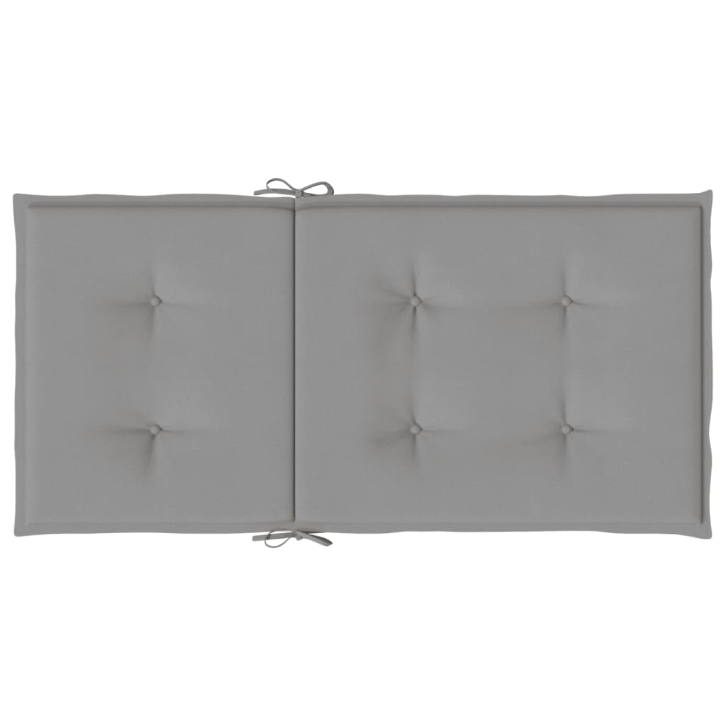 Cuscini per Sedie da Giardino 6 pz Grigio 100x50x3 cm cod mxl 50882