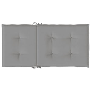 Cuscini per Sedie da Giardino 6 pz Grigio 100x50x3 cm cod mxl 50882