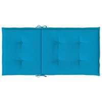 Cuscini per Sedie da Giardino 6 pz Blu 100x50x3 cm