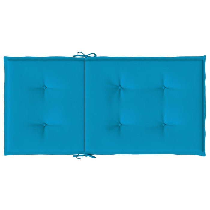 Cuscini per Sedia 6 pz Blu 100x50x3 cm in Tessuto Oxford 314135