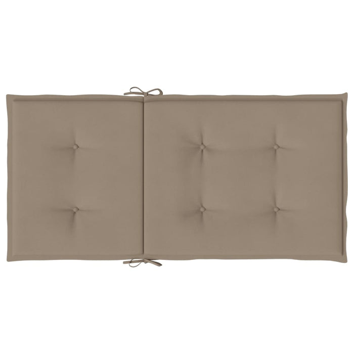 Cuscini per Sedia 6 pz Tortora 100x50x3 cm in Tessuto Oxford