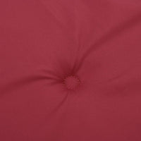 Cuscini per Sedia 6 pz Rosso Vino 100x50x3 cm in Tessuto 314142
