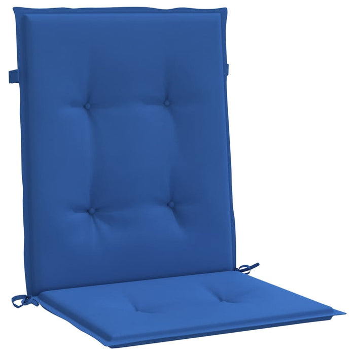 Cuscini per Sedia 2 pz Blu Reale 100x50x3 cm in Tessuto Oxford 314143