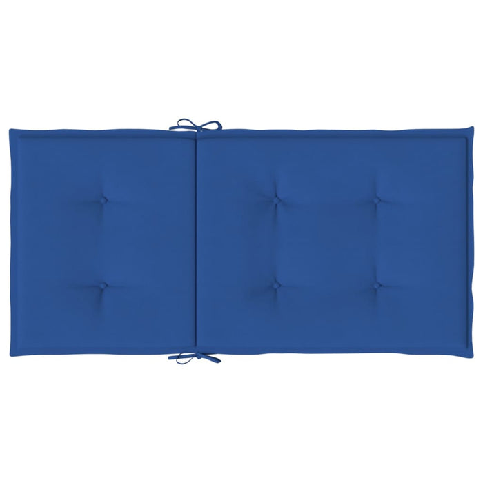 Cuscini per Sedia 2 pz Blu Reale 100x50x3 cm in Tessuto Oxford 314143