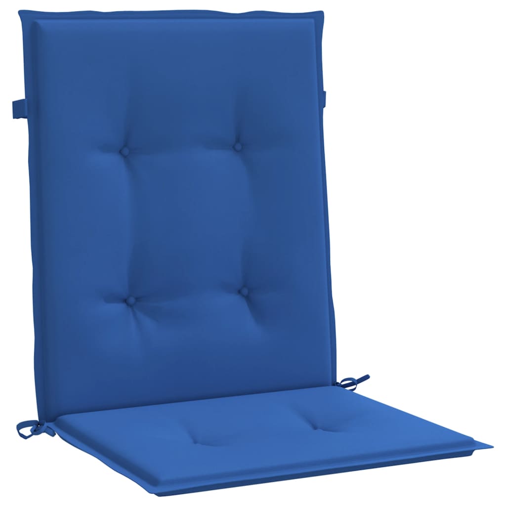 Cuscini per Sedia 4 pz Blu Reale 100x50x3 cm in Tessuto Oxford 314144