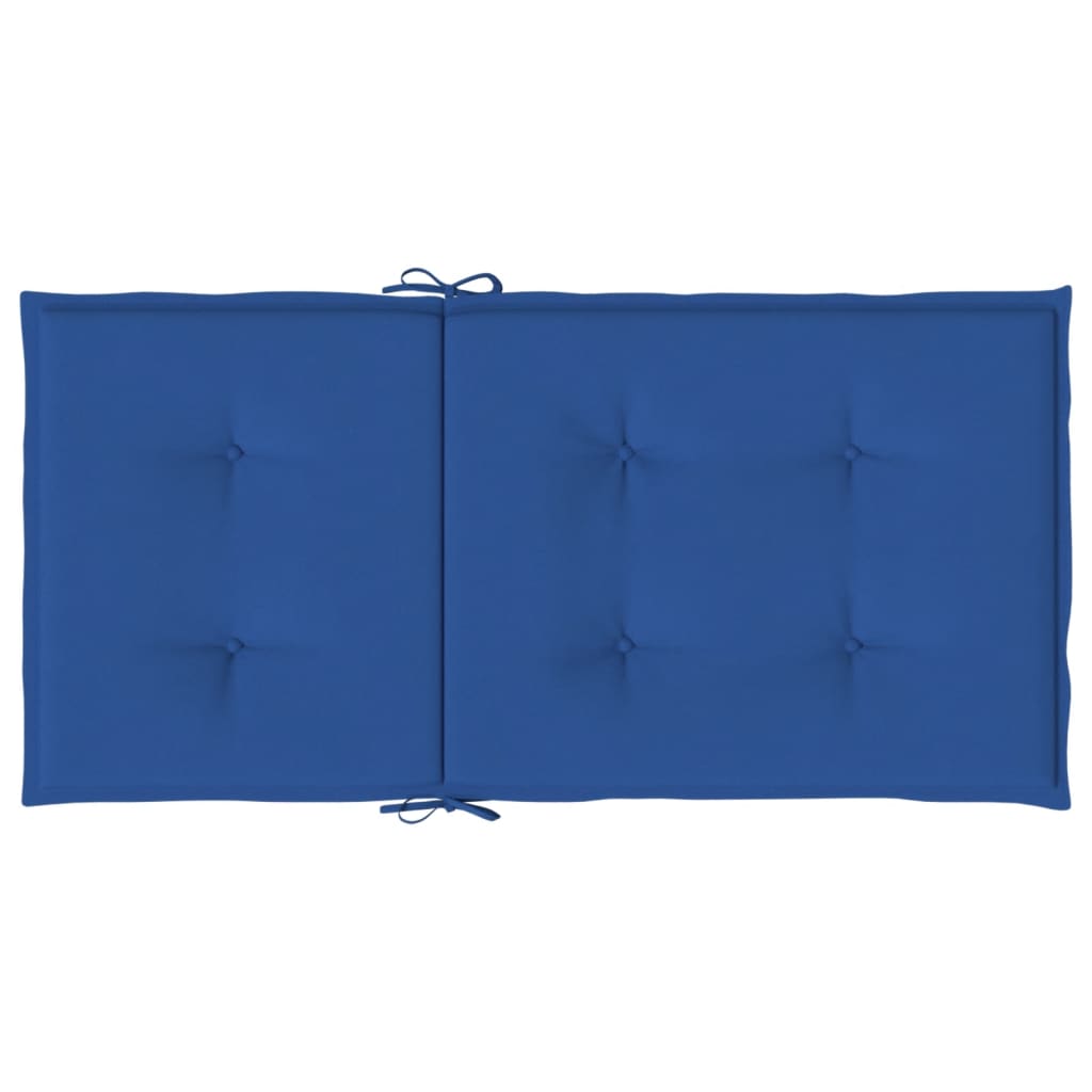 Cuscini per Sedia 4 pz Blu Reale 100x50x3 cm in Tessuto Oxford 314144