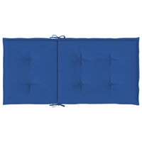 Cuscini per Sedie da Giardino 6 pz Blu Reale 100x50x3 cm cod mxl 54851