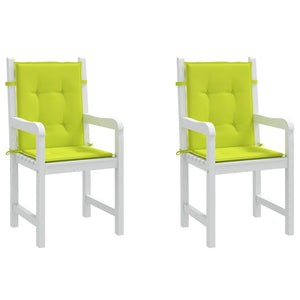 Cuscini per Sedia 2 pz Verde Intenso 100x50x3 cm Tessuto Oxford 314146