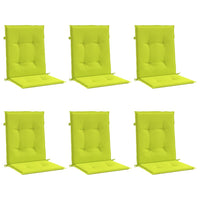Cuscini per Sedie da Giardino 6 pz Verde Brillante 100x50x3 cm cod mxl 54850