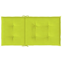 Cuscini per Sedie da Giardino 6 pz Verde Brillante 100x50x3 cm cod mxl 54850