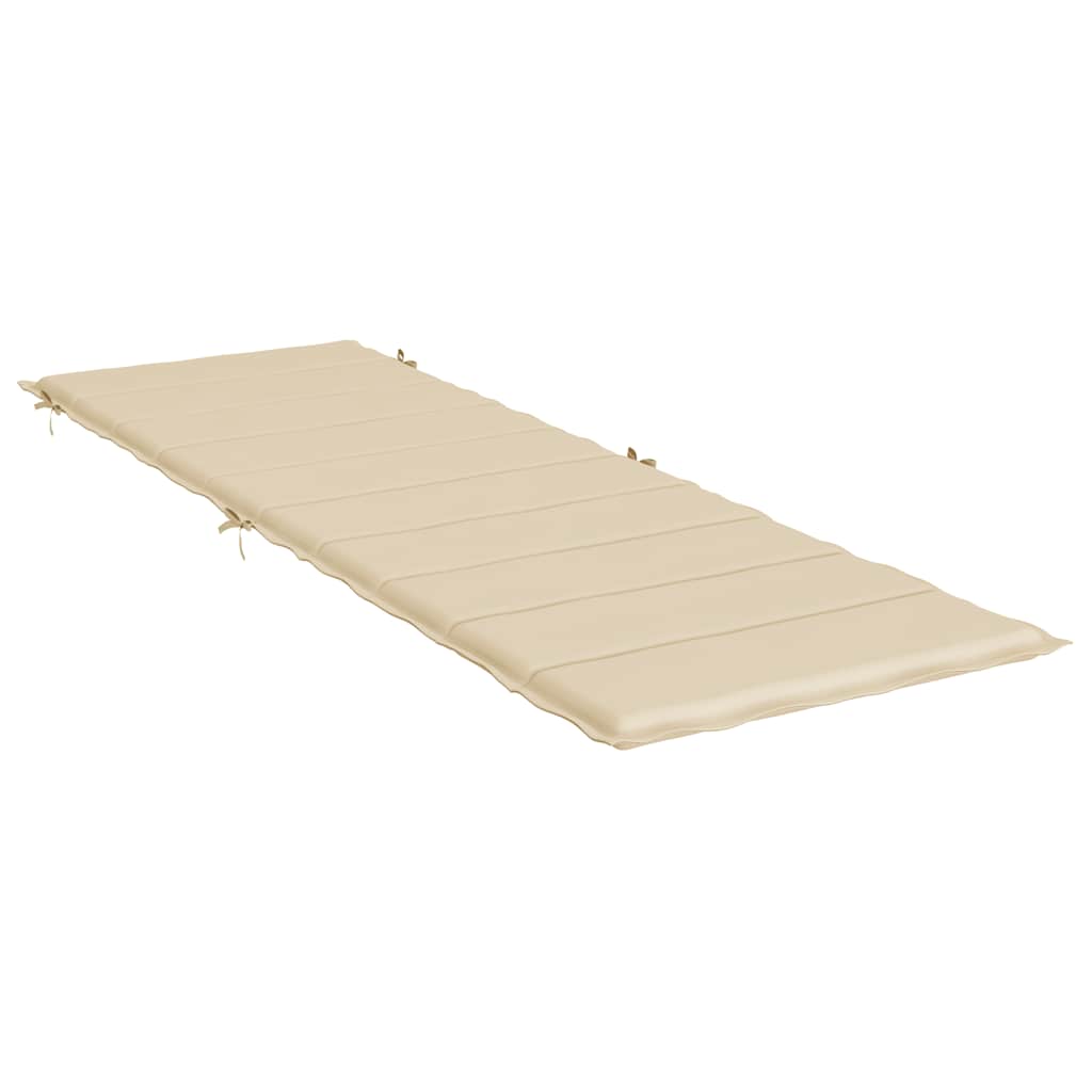 Cuscino per Lettino Prendisole Beige 186x58x3 cm