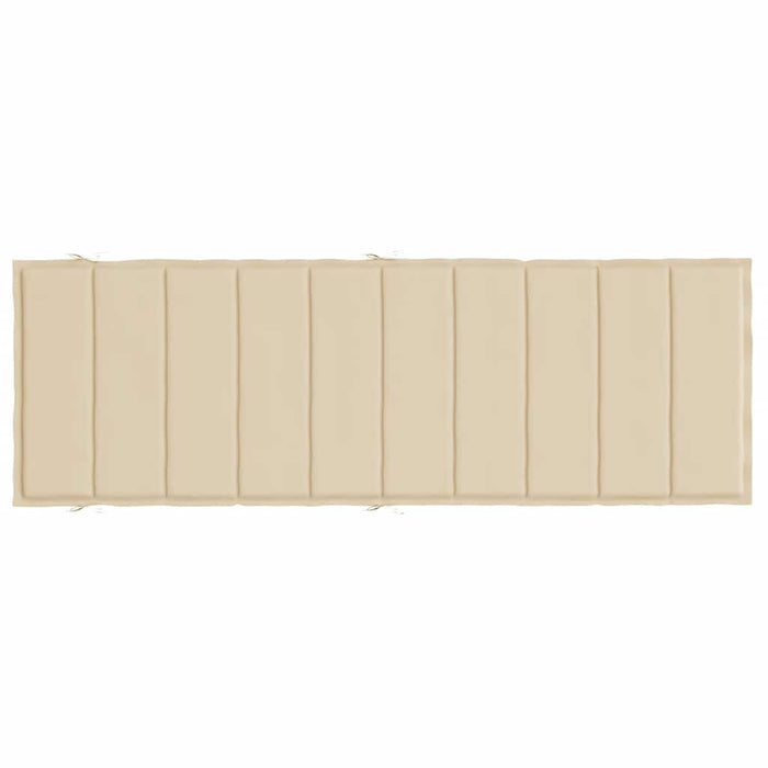 Cuscino per Lettino Prendisole Beige 186x58x3 cm