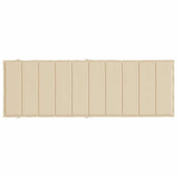 Cuscino per Lettino Beige 186x58x4 cm in Tessuto Oxford 314161