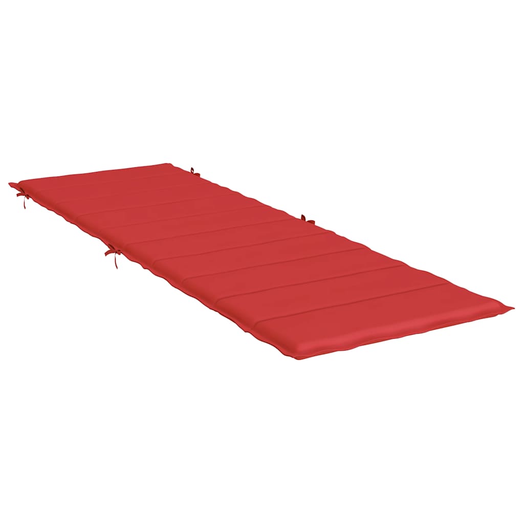 Cuscino per Lettino Rosso 186x58x3 cm in Tessuto Oxford 314164