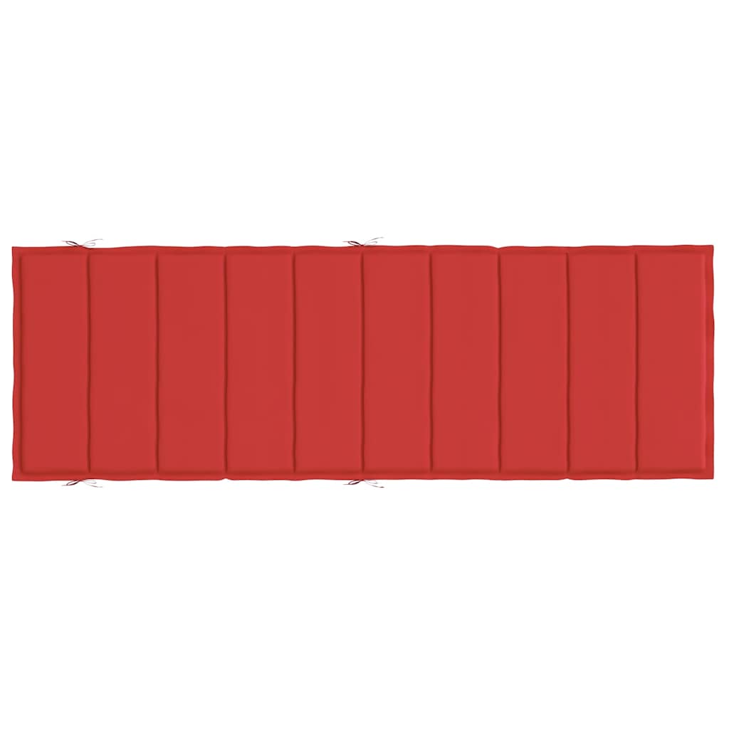 Cuscino per Lettino Prendisole Rosso 186x58x3 cm cod mxl 65317